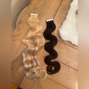 Luxurious Blonde and Brown Hair Extensions
